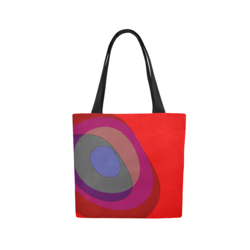 Red Abstract 714 Canvas Tote Bag (Model 1657)