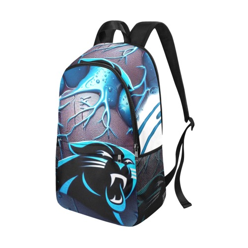 Carolina Panthers Backpack Fabric Backpack with Side Mesh Pockets (Model 1659)