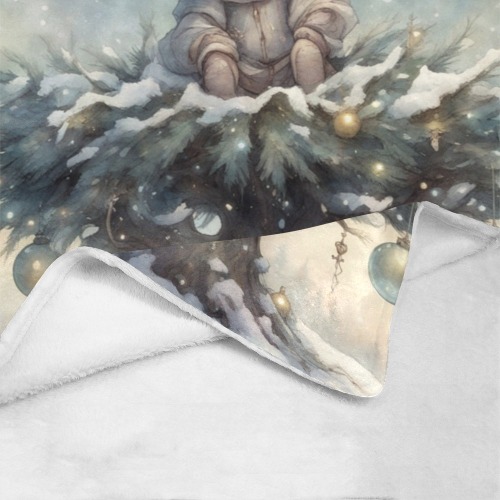 Little Christmas Angel Ultra-Soft Micro Fleece Blanket 43''x56''