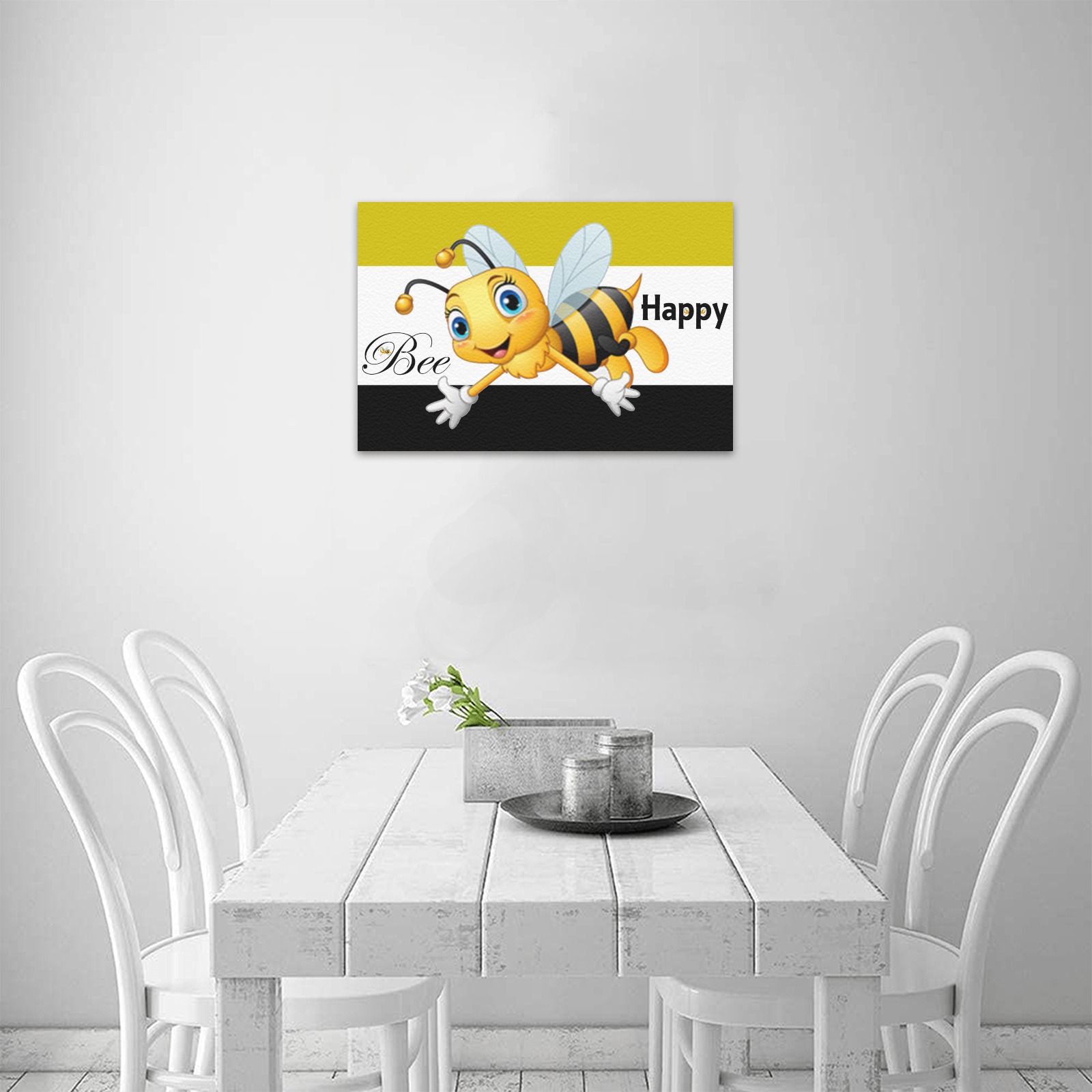 Bee Upgraded Canvas Print 18"x12"