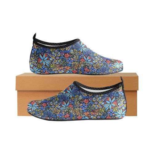 Talavera Bouquet - Small Pattern Women's Slip-On Water Shoes (Model 056)