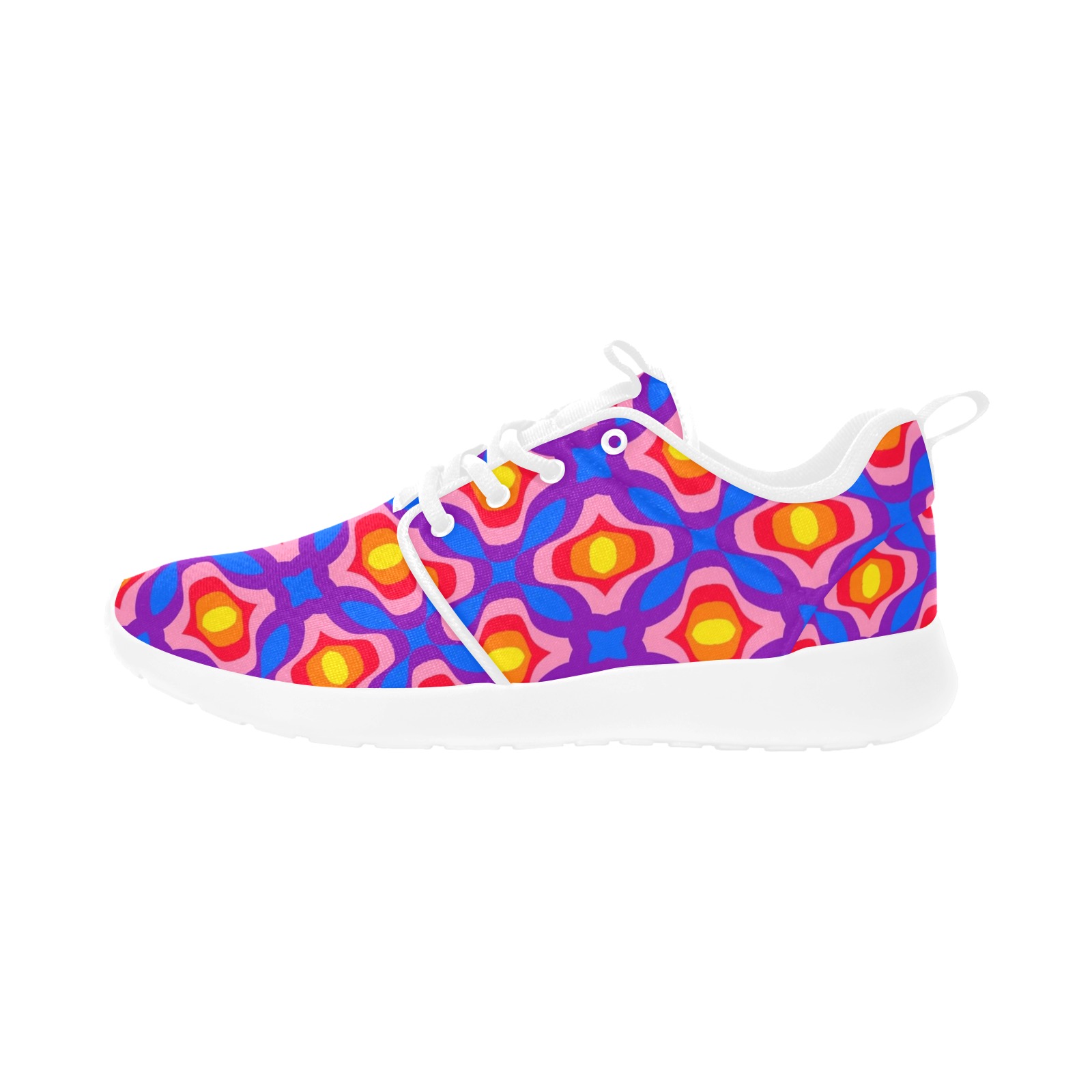 Retro Mod Abstract - Repper Women's Pull Loop Sneakers (Model 02001)