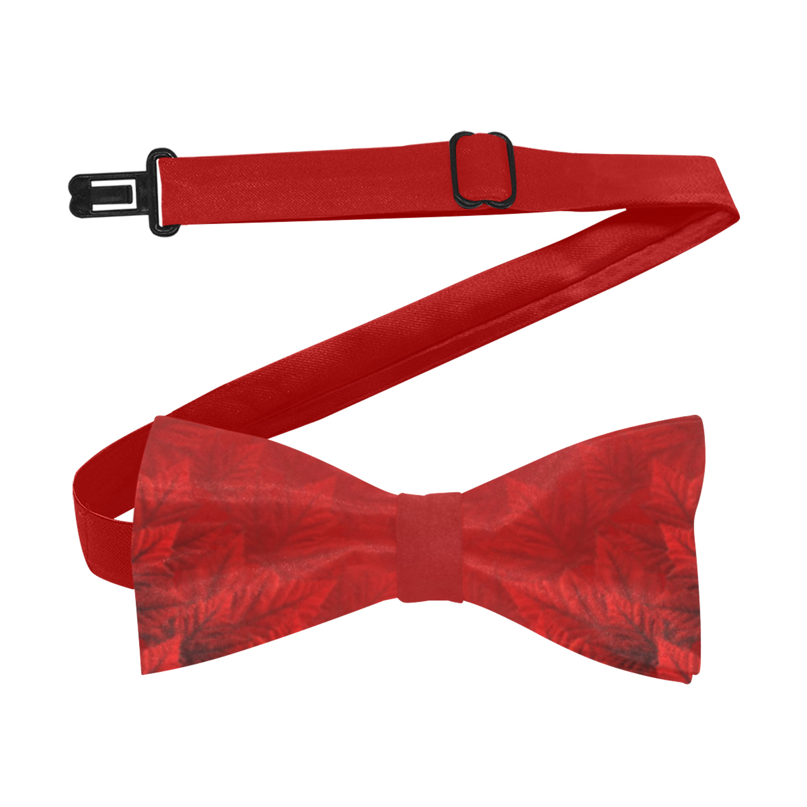 Red Canada Maple Leaf Custom Bow Tie