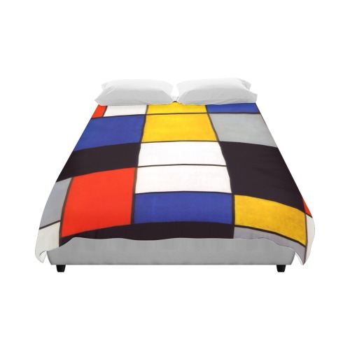 Composition A by Piet Mondrian Duvet Cover 86"x70" ( All-over-print)