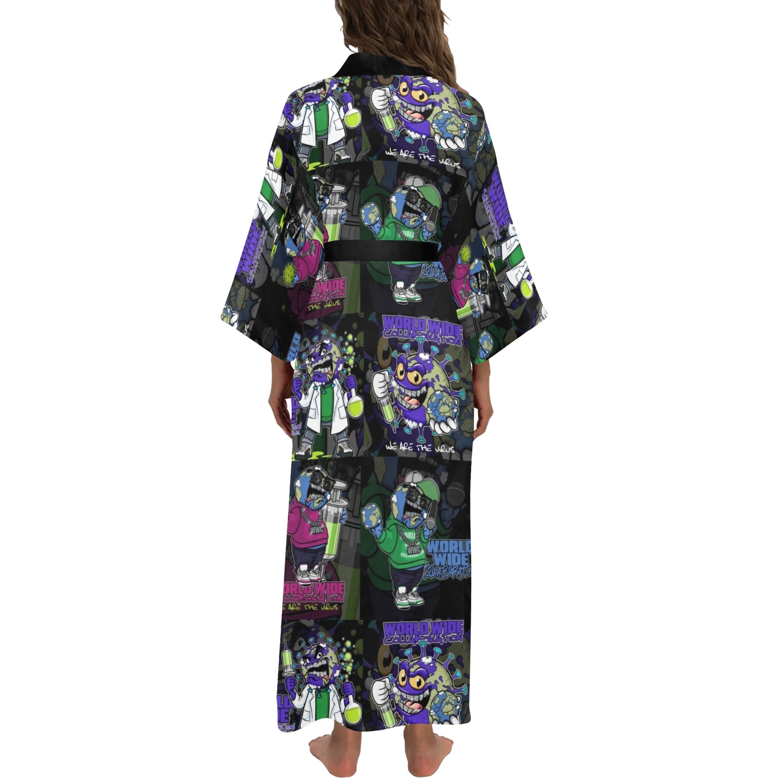 wwcfam Long Kimono Robe