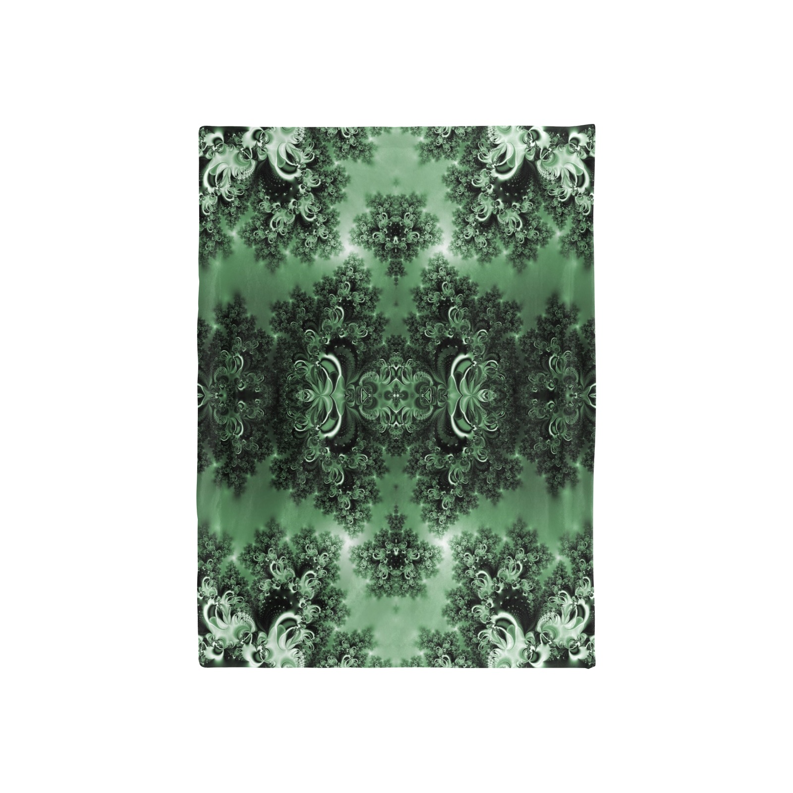 Deep in the Forest Frost Fractal Baby Blanket 40"x50"