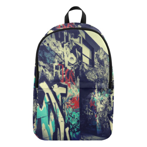 graffiti city scape Fabric Backpack for Adult (Model 1659)
