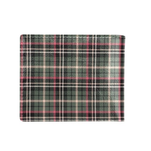 Classic Plaid Bifold Wallet with Coin Pocket (Model 1706)