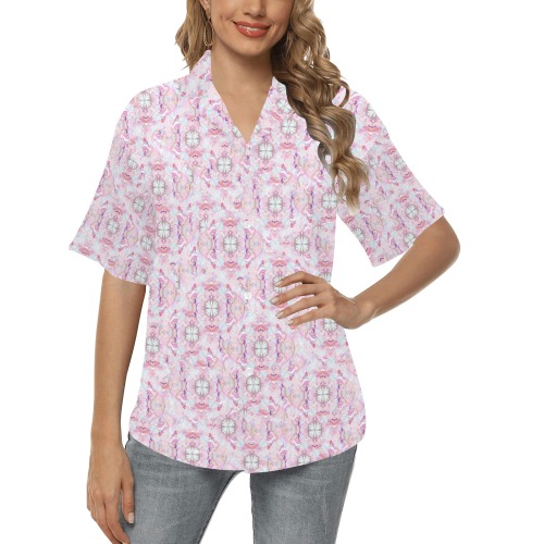 shanti 3 All Over Print Hawaiian Shirt for Women (Model T58)