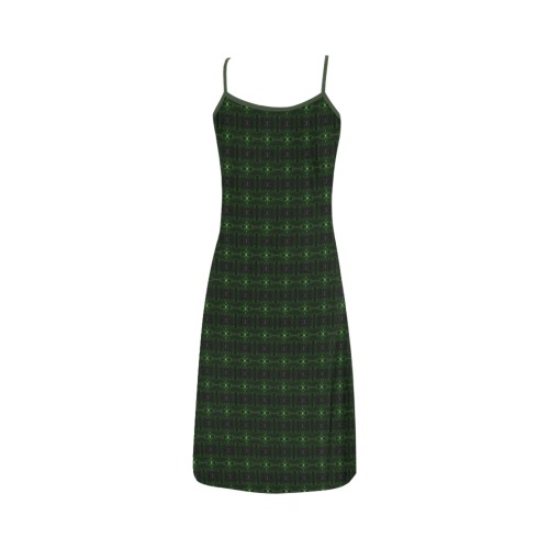 Green Glass Kaleidoscope Alcestis Slip Dress (Model D05)