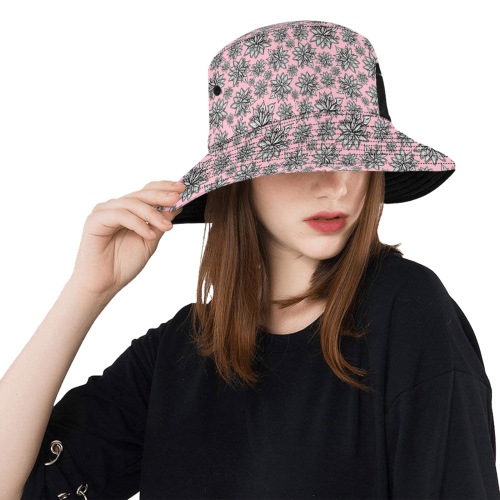 Creekside Floret - pale pink Unisex Summer Bucket Hat