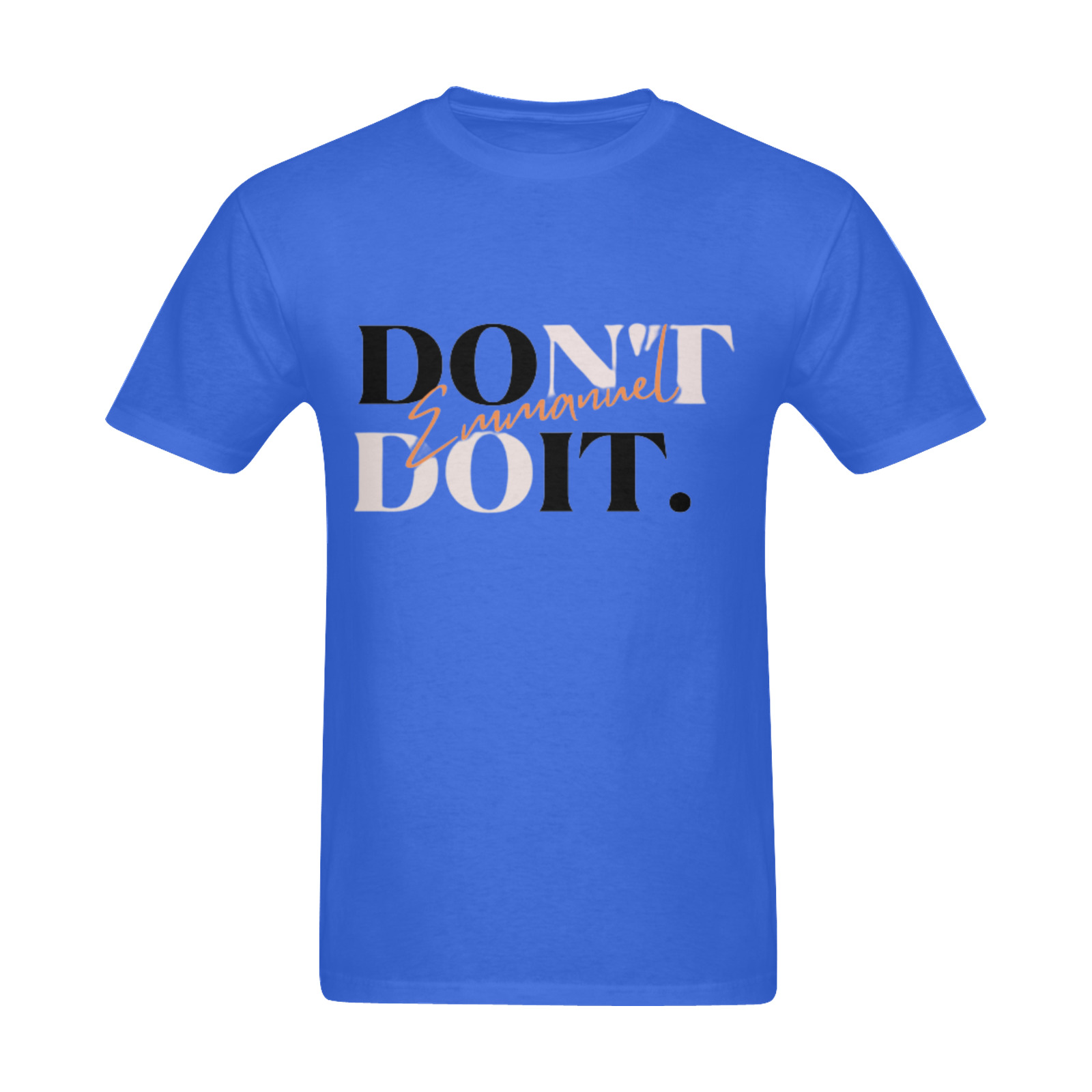 EMMANUEL DON'T DO IT! SUNNY MEN'S T-SHIRT BLUE Sunny Men's T- shirt (Model T06)