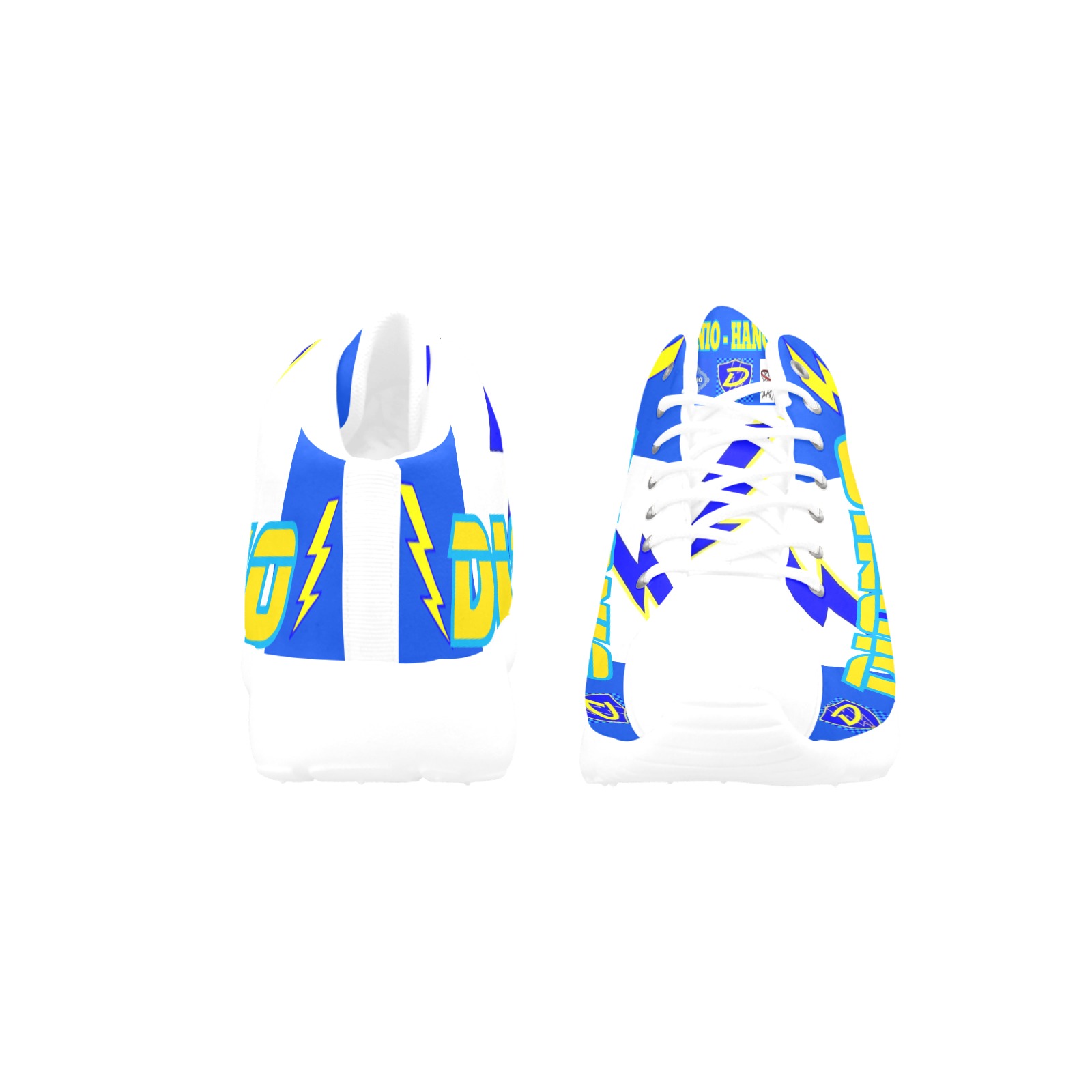 DIONIO - HANG OUT Basketball Sneakers(Blue ,Yellow & White) Men's Basketball Training Shoes (Model 47502)