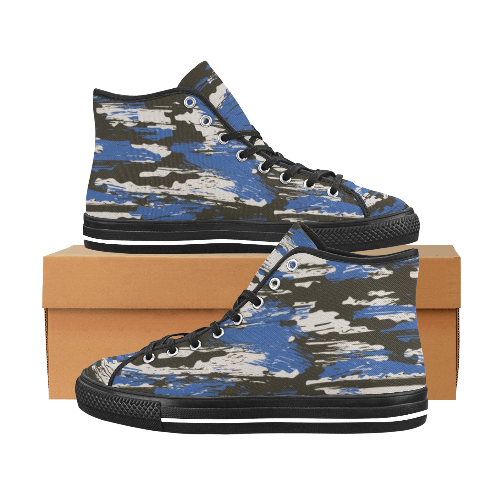 Modern camouflage texture-544 Vancouver H Women's Canvas Shoes (1013-1)