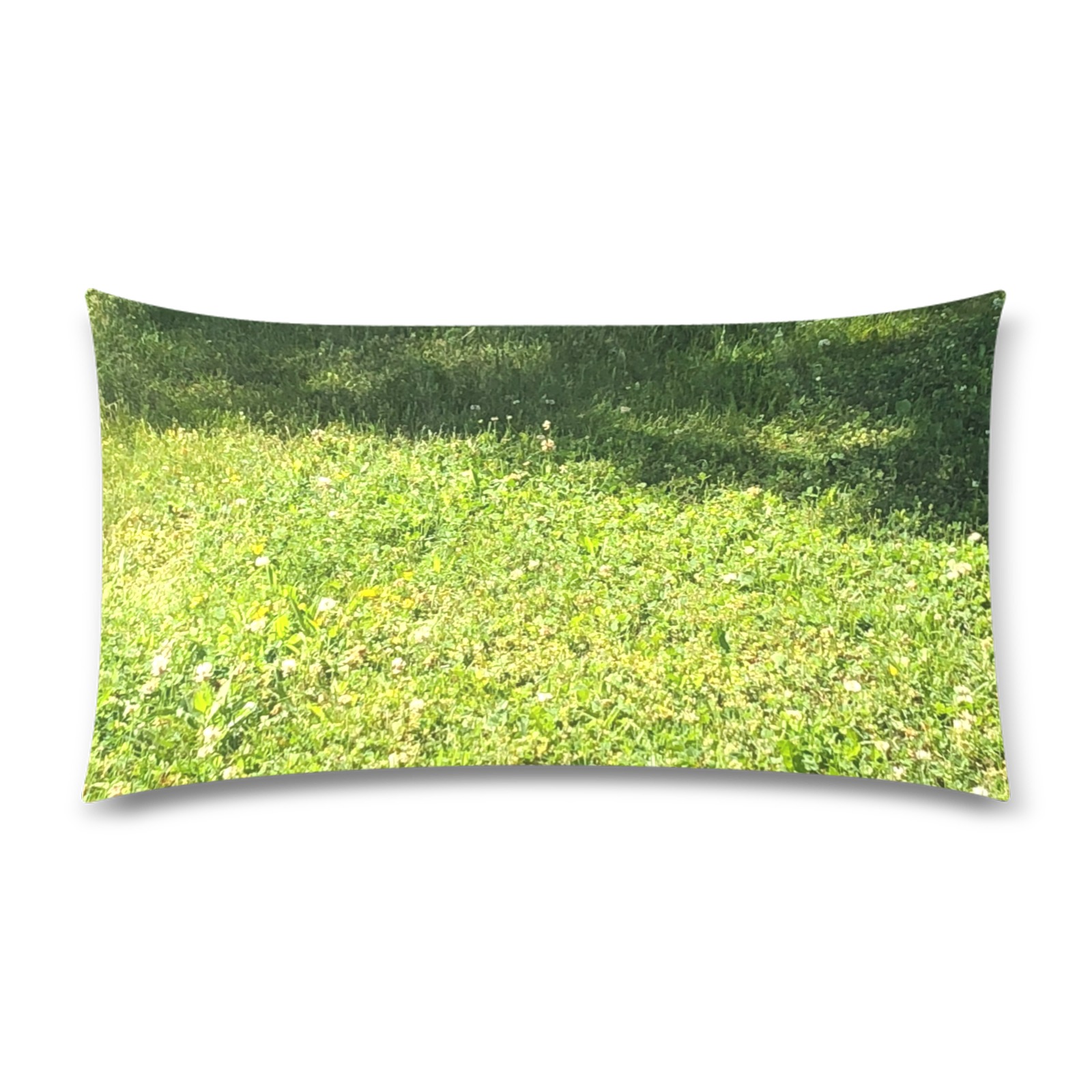 Fresh Grreeen Grass Collection Rectangle Pillow Case 20"x36"(Twin Sides)