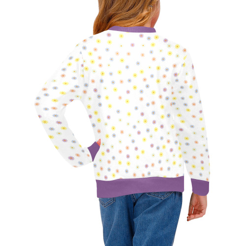 The Bunnies Girls' All Over Print Crew Neck Sweater (Model H49)