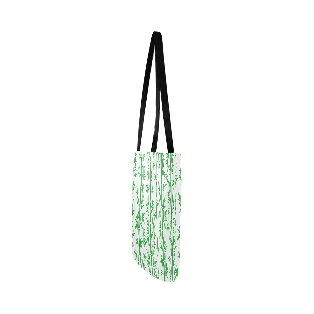 Tropical bamboo leaves pattern Reusable Shopping Bag Model 1660 (Two sides)