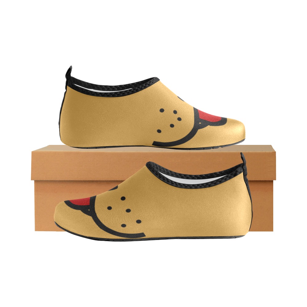 Cute Animal Mouth Kawaii Kids' Slip-On Water Shoes (Model 056)