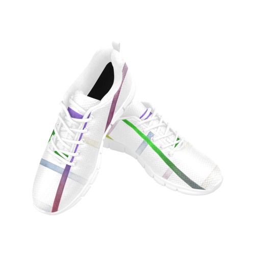 blurred lines Men's Breathable Running Shoes (Model 055)