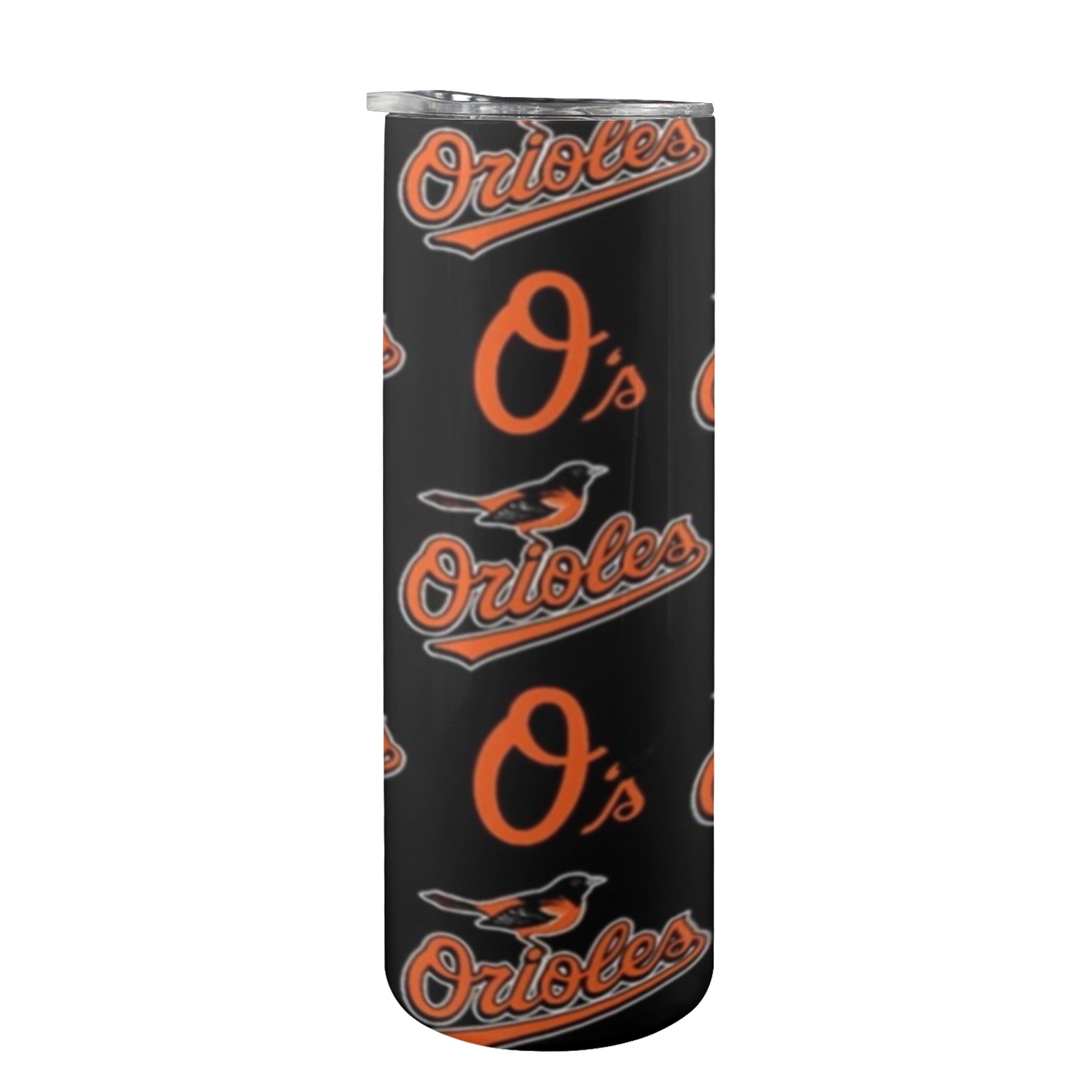 ORIOLES 20oz Tall Skinny Tumbler with Lid and Straw