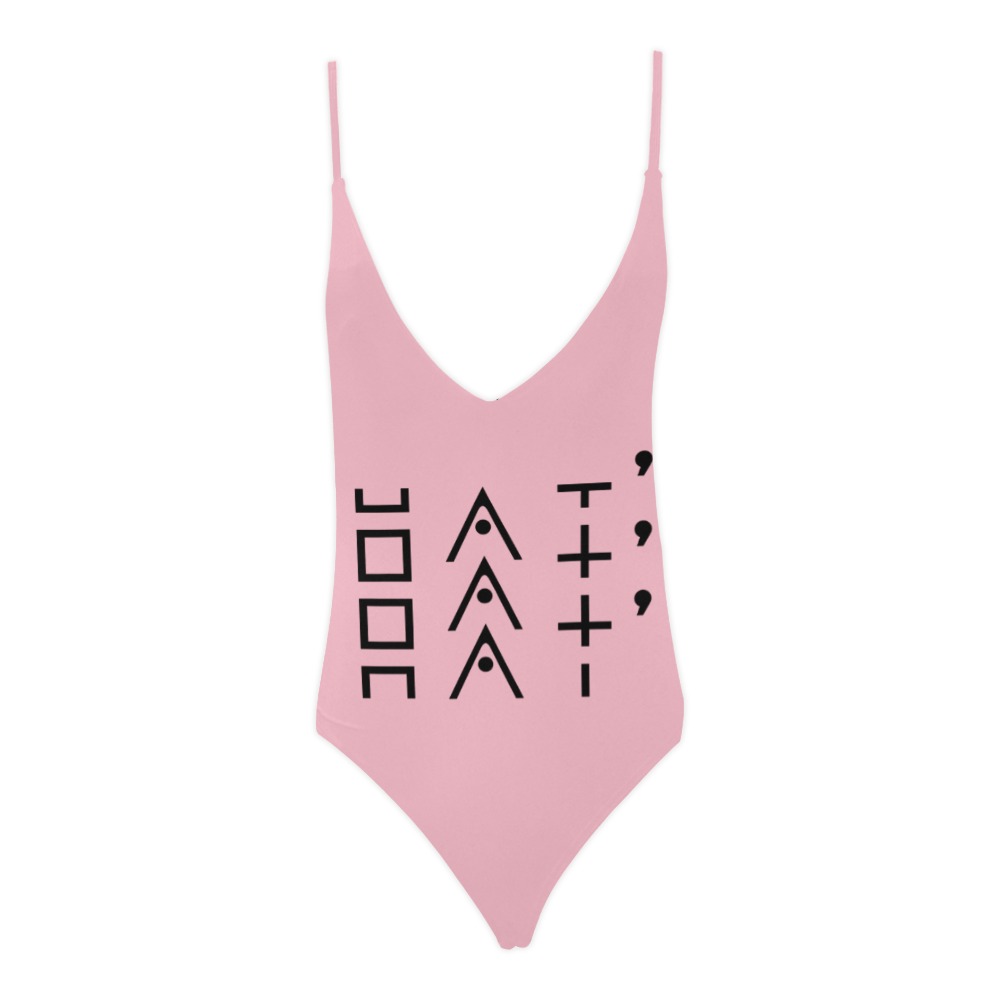 Whats up summer Sexy Lacing Backless One-Piece Swimsuit (Model S10)