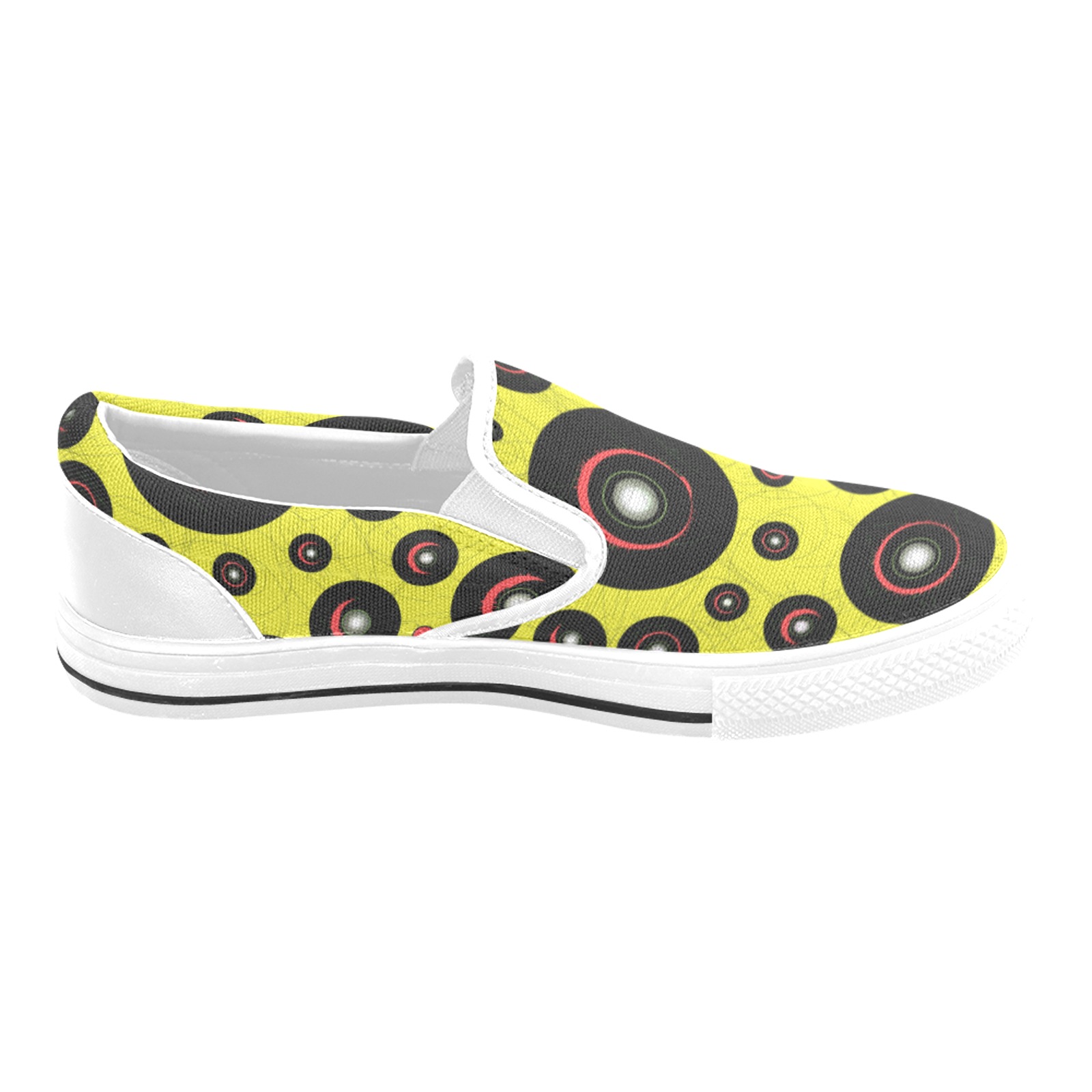 CogIIyel1 w Slip-on Canvas Shoes for Kid (Model 019)