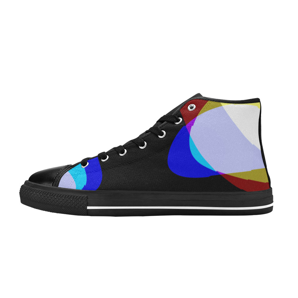 Abstract 2322 High Top Canvas Shoes for Kid (Model 017)