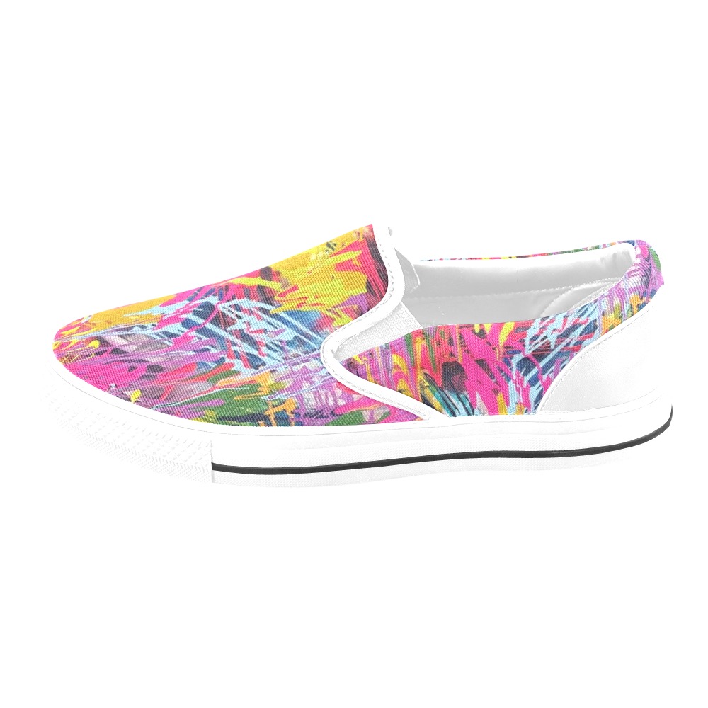 Wondering Women's Slip-on Canvas Shoes (Model 019)