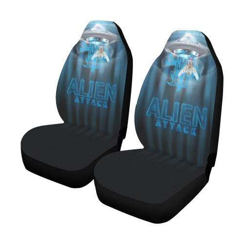 Alien Attack Collectable Fly Car Seat Covers (Set of 2)