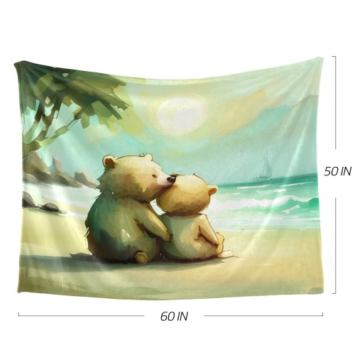 Little Bears 7 Ultra-Soft Micro Fleece Blanket 60"x50"