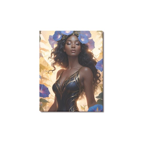 Morning_Glory_Goddess_TradingCard Upgraded Canvas Print 11"x14"