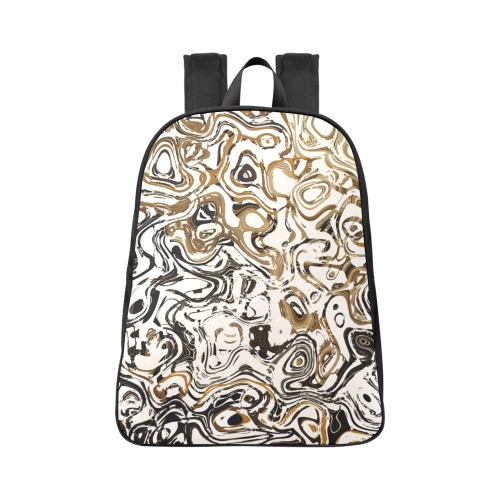 Marble Bronze Fabric School Backpack (Model 1682) (Large)
