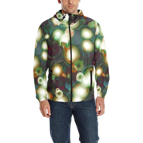 melting bubbles8 All Over Print Quilted Windbreaker for Men (Model H35)