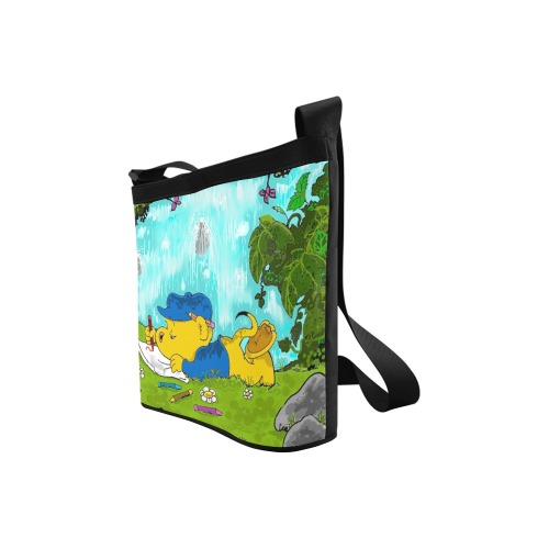 Ferald Drawing By The Waterfall Crossbody Bags (Model 1613)