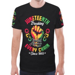 Juneteenth Breaking Every Chain Since 1865 New All Over Print T-shirt for Men (Model T45)