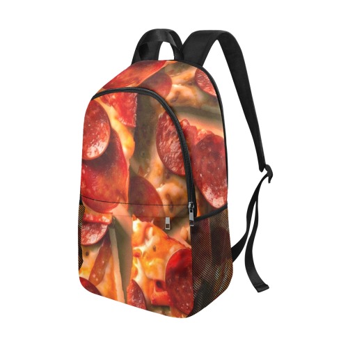 PEPPERONI PIZZA 11 Fabric Backpack with Side Mesh Pockets (Model 1659)