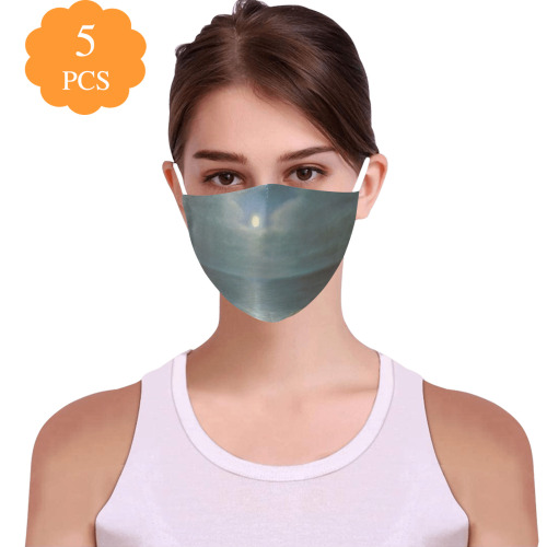 bull 3D Mouth Mask with Drawstring (Pack of 5 & 10 Filters Included) (Model M04)