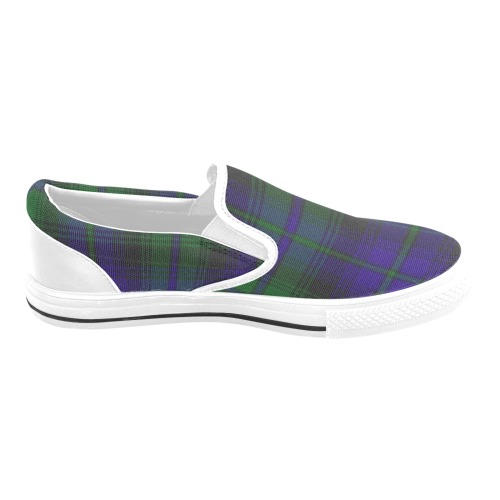 5TH. ROYAL SCOTS OF CANADA TARTAN Slip-on Canvas Shoes for Kid (Model 019)