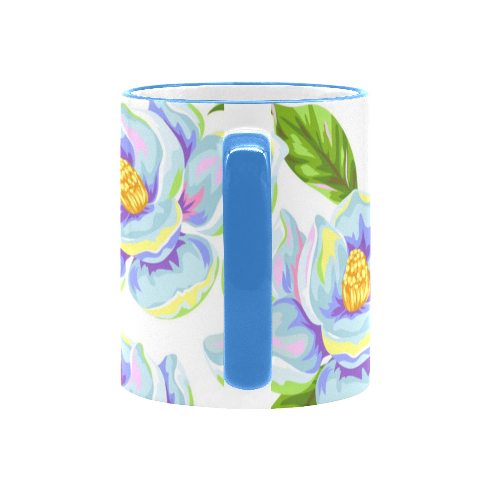 Pastel Blue Custom Edge Color Mug (11oz)