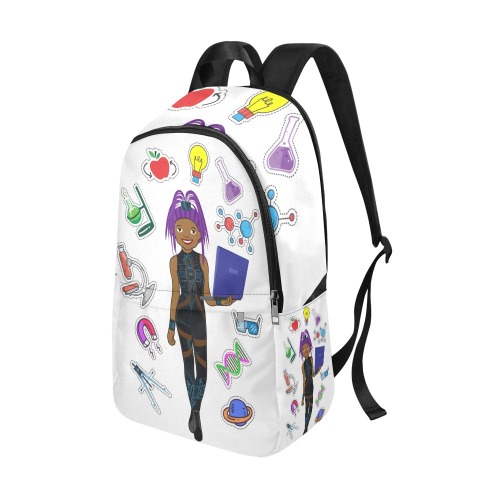 Beauty & Brains Brown Girl Back Pack Fabric Backpack for Adult (Model 1659)