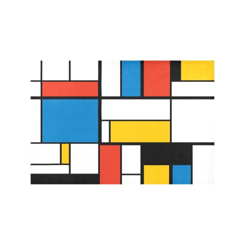 Mondrian De Stijl Modern Placemat 12’’ x 18’’ (Set of 4)