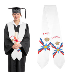 Assyrian Flag Stole new Graduation Stole
