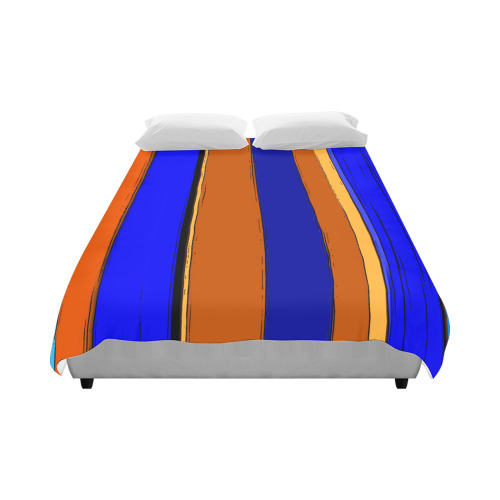 Abstract Blue And Orange 930 Duvet Cover 86"x70" ( All-over-print)
