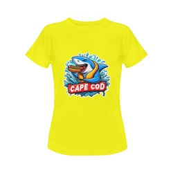 CAPE COD-GREAT WHITE EATING HOT DOG 3 Women's Classic T-Shirt (Model T17）