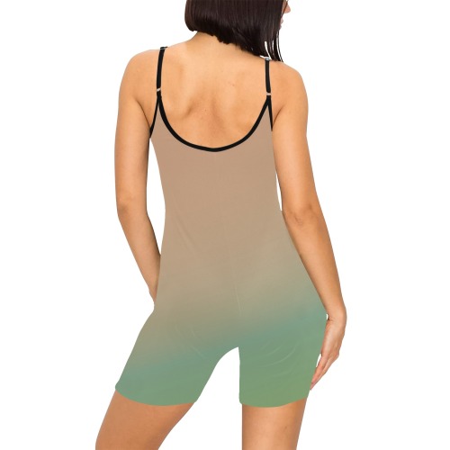org grn Women's Short Yoga Bodysuit