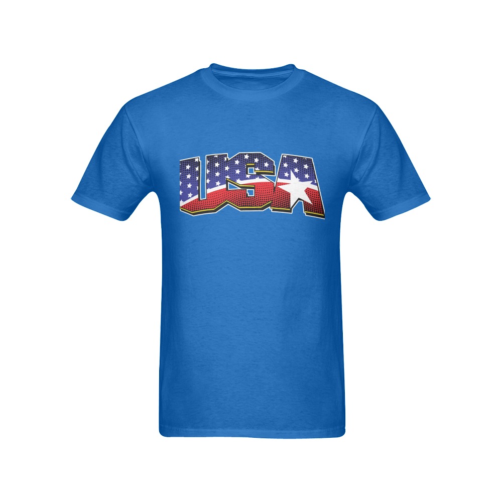 USA Men's T-Shirt in USA Size (Front Printing Only)