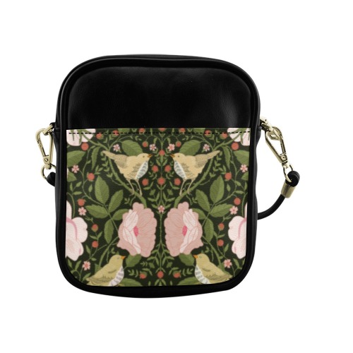 Birds and Flowers Ladies Sling Bag Sling Bag (Model 1627)