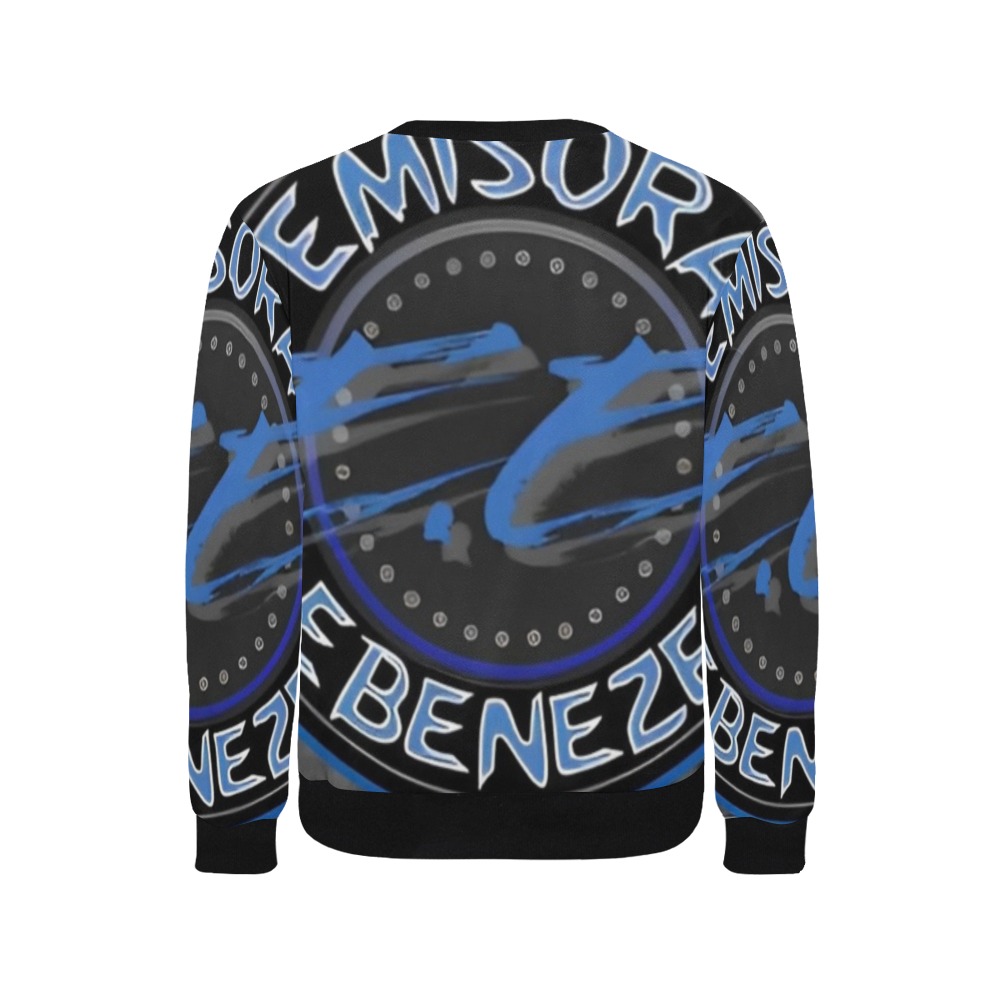 Emisora Ebenezer Sweater Men's Rib Cuff Crew Neck Sweatshirt (Model H34)