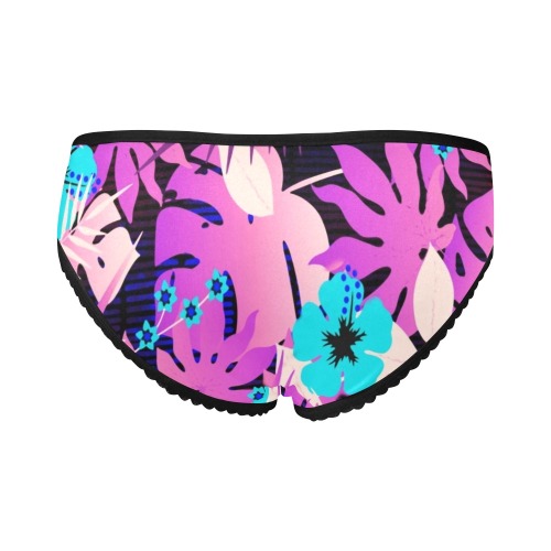 GROOVY FUNK THING FLORAL PURPLE Women's All Over Print Girl Briefs (Model L14)