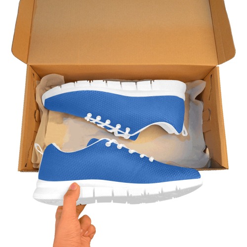 Basic Blue Women's Breathable Running Shoes (Model 055)